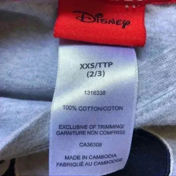 Disney Mickey Mouse Toddler Pajamas Size XXS - Picture 6 of 16